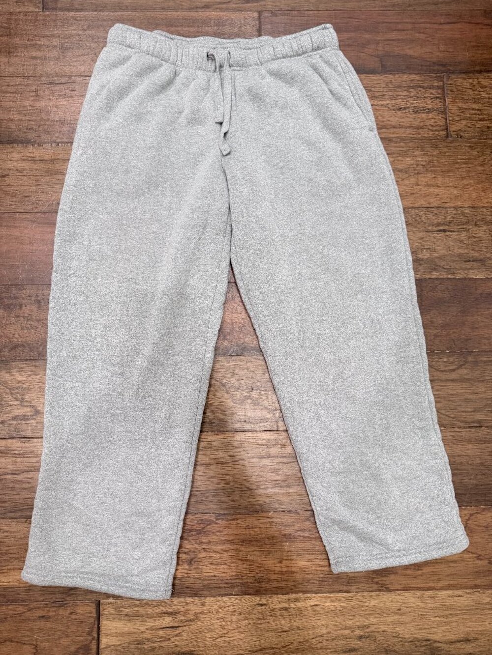 London Fog L/G Sherpa Fleece Lined Sweatpants Gray Cozy Winter Lounge Pants